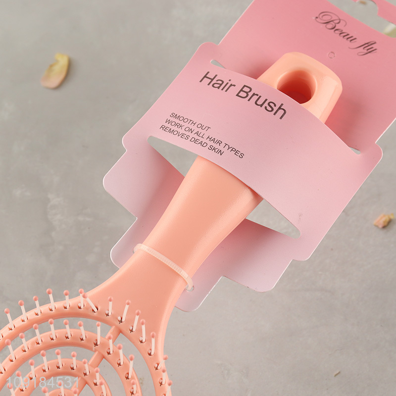 Top selling hollow wide teeth hair comb hair brush wholesale