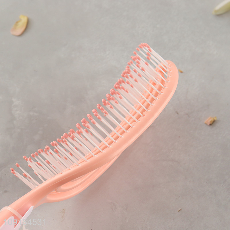 Top selling hollow wide teeth hair comb hair brush wholesale