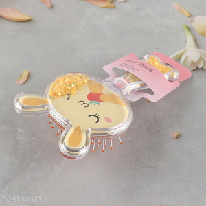China products rabbit shape massage hair comb hair brush