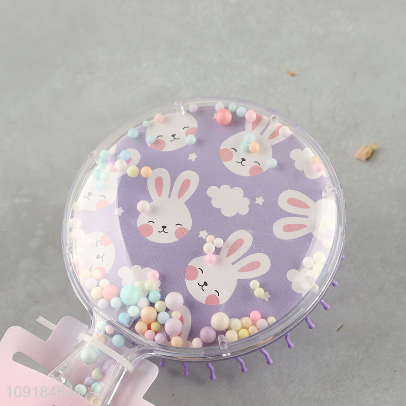 Low price cartoon wide teeth massage hair comb hair brush