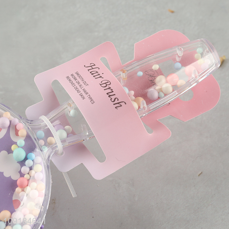 Low price cartoon wide teeth massage hair comb hair brush