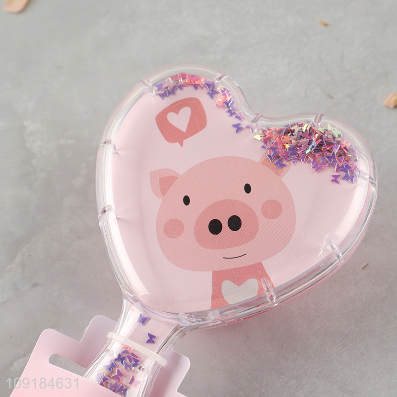 New arrival heart shape massage hair comb hair brush for sale