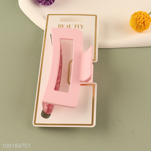 Yiwu market pink fashion girls hair claw clips hair accessories for sale