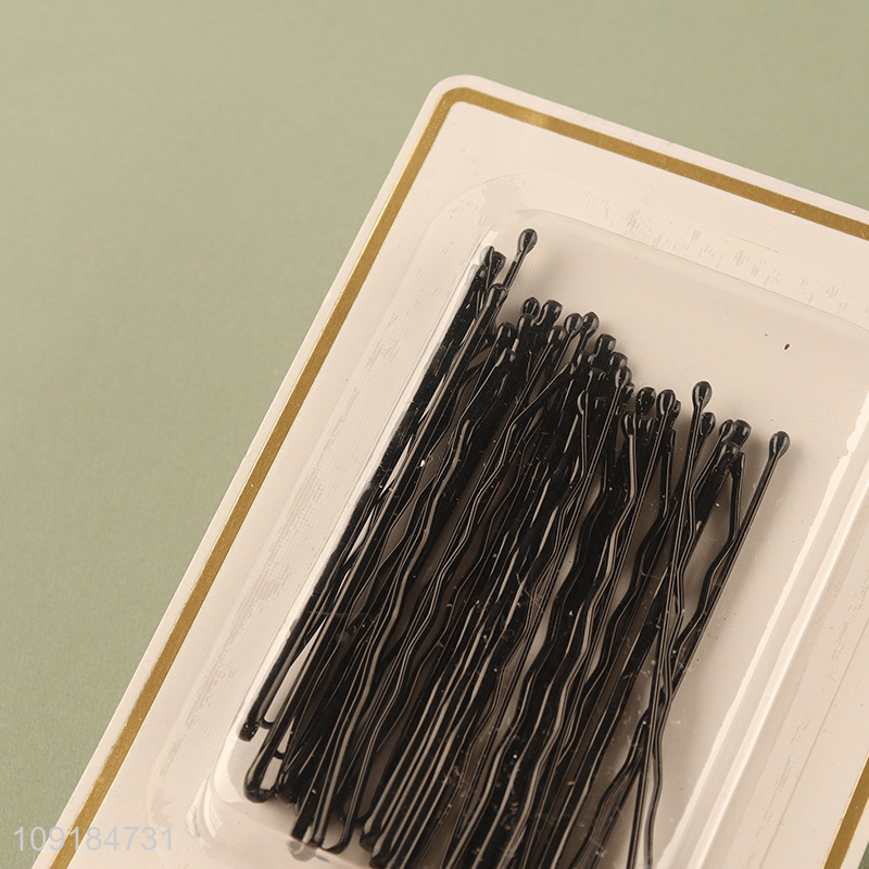 Hot sale black simple girls hairpin hair clips hair accessories