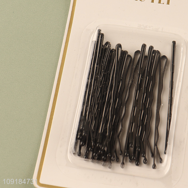 Hot sale black simple girls hairpin hair clips hair accessories