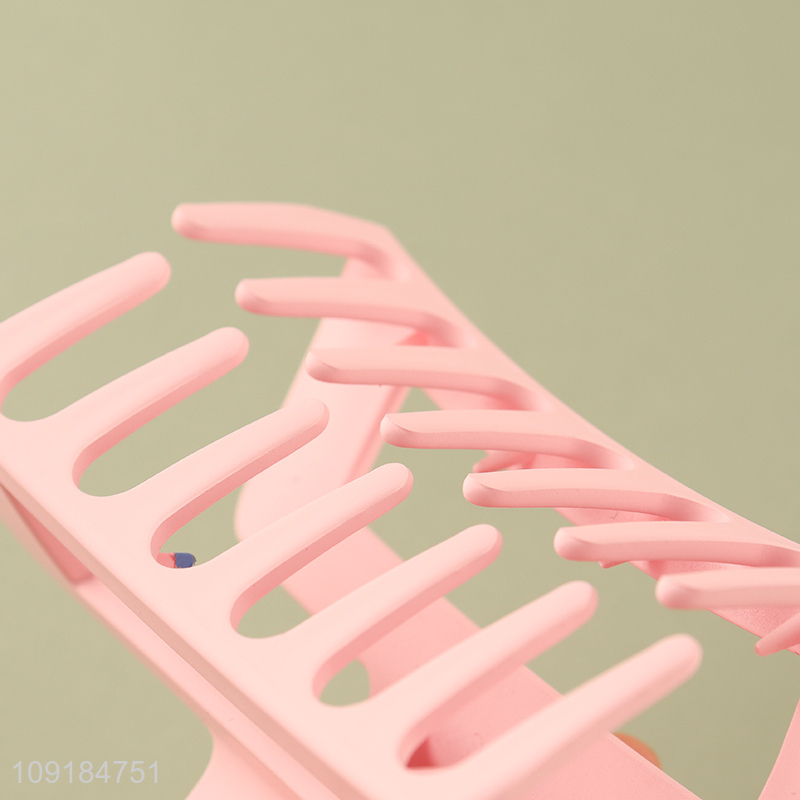 Yiwu market pink fashion girls hair claw clips hair accessories for sale