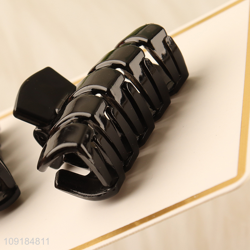 Good selling 2pcs black fashion girls hair claw clips hair accessories
