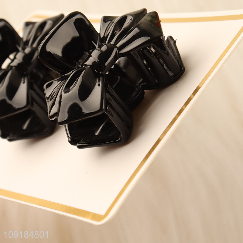 Popular products 2pcs bowknot shape girls hair claw clips