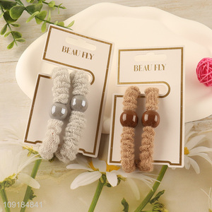Yiwu market 2pcs elastic hairband hair accessories hair decoration