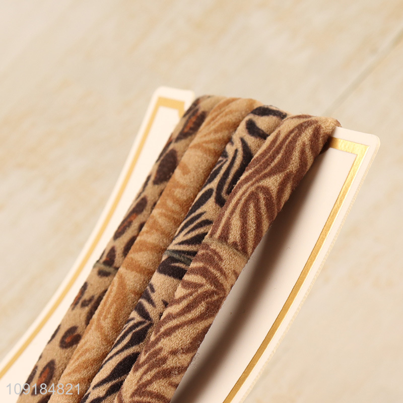 Best selling 4pcs elastic fashion girls hairband hair accessories set