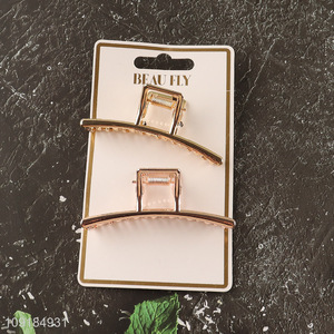 Most popular 2pcs fashion alloy hair claw clips hair decoration