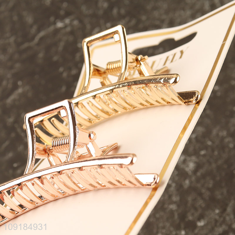 Most popular 2pcs fashion alloy hair claw clips hair decoration
