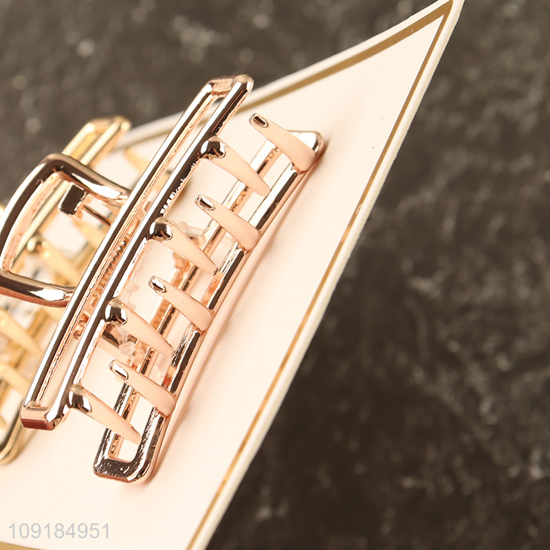 Online wholesale 2pcs rectangle alloy hair claw clips hair decoration