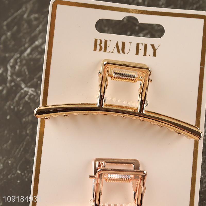 Most popular 2pcs fashion alloy hair claw clips hair decoration