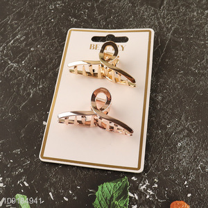 New arrival 2pcs alloy hair claw clips hair decoration for women