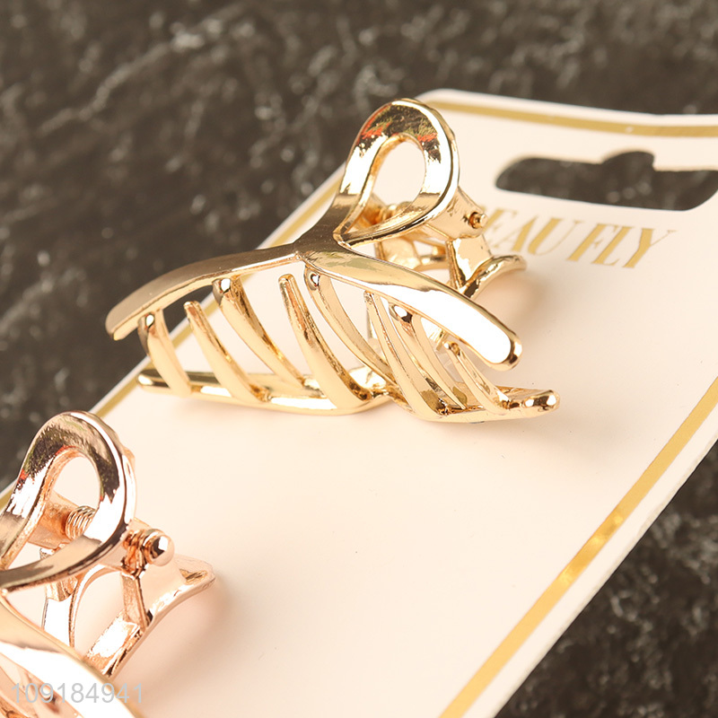 New arrival 2pcs alloy hair claw clips hair decoration for women