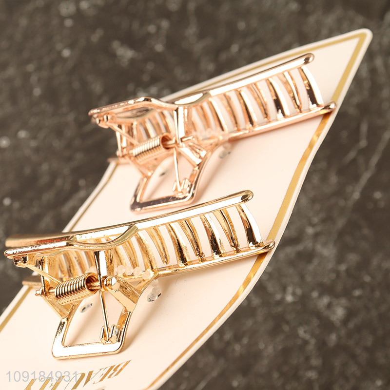 Most popular 2pcs fashion alloy hair claw clips hair decoration