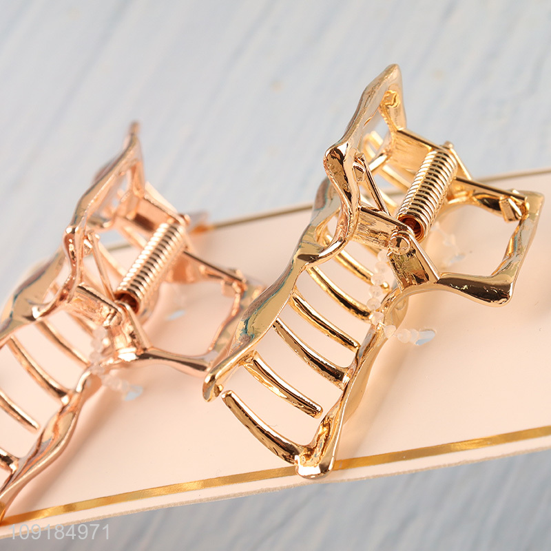 Popular products 2pcs fashion alloy hair claw clips hair decoration for girls