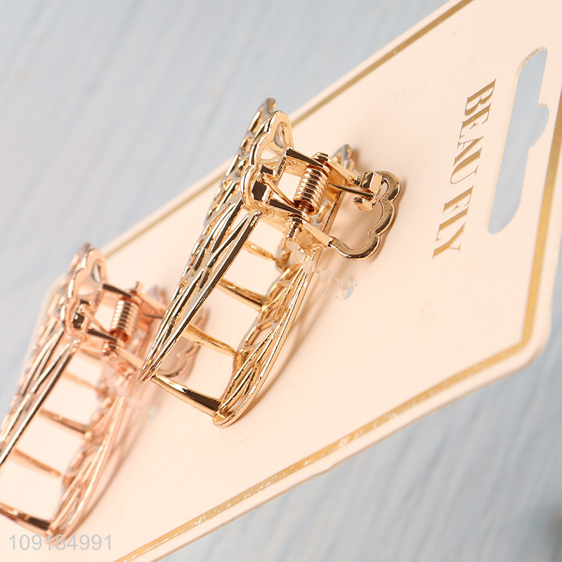 Most popular 2pcs fashion alloy hair claw clips hair decoration for girls