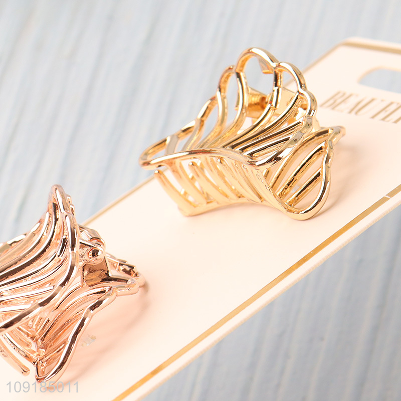Yiwu market shell shape alloy hair claw clips hair decoration