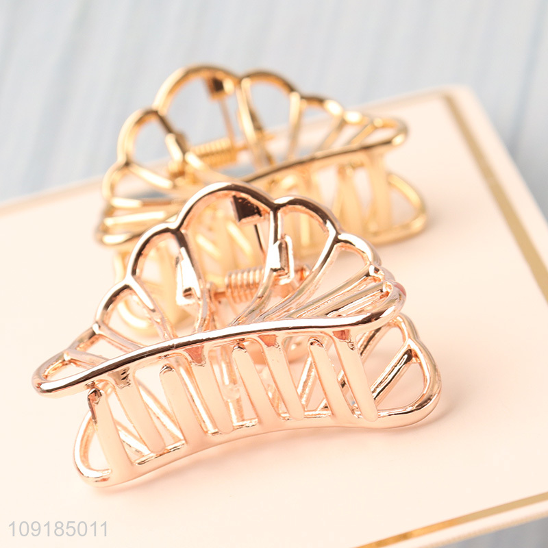 Yiwu market shell shape alloy hair claw clips hair decoration