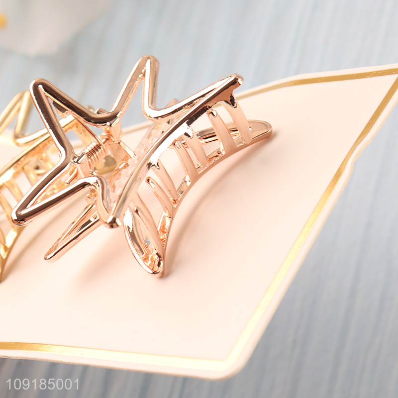 Best selling 2pcs star shape alloy hair claw clips hair decoration