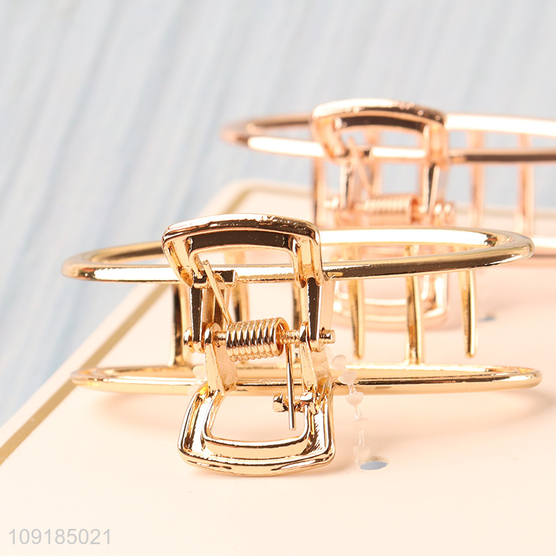 Low price 2pcs fashion alloy hair claw clips hair decoration