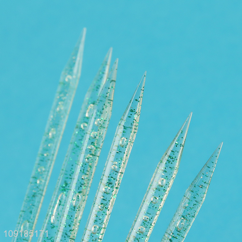 Most popular crystal nail point drill stick nail cuticle pusher