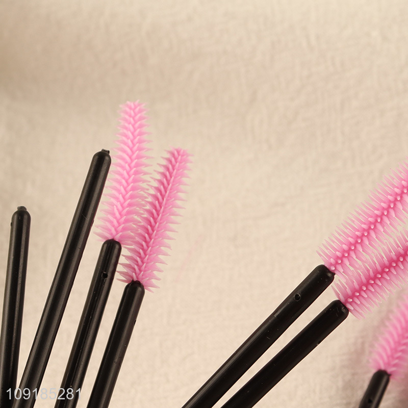 China supplier disposable silicone makeup tool eyelash brush