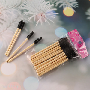 Best quality bamboo stick makeup tool eyelash brush for sale