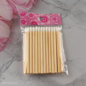 Low price bamboo stick makeup tool lip brush lip stick