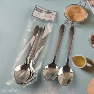 Top selling 6pcs stainless steel cutlery set tableware spoon