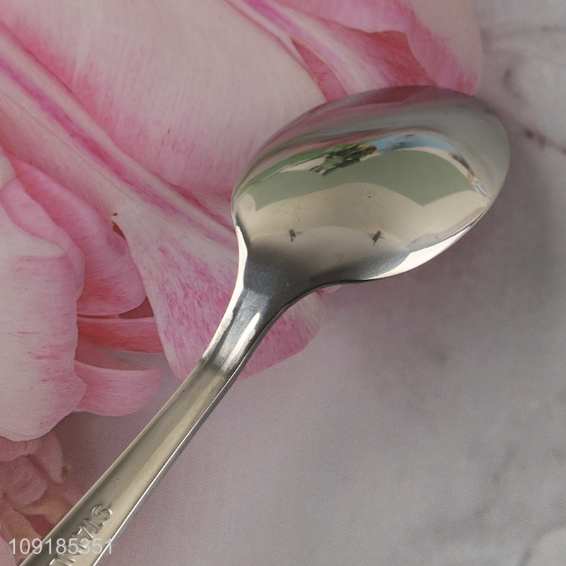 China factory 6pcs stainless steel tableware spoon for home restaurant