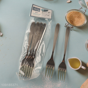 Popular products 6pcs stainless steel dinner fork cutlery set