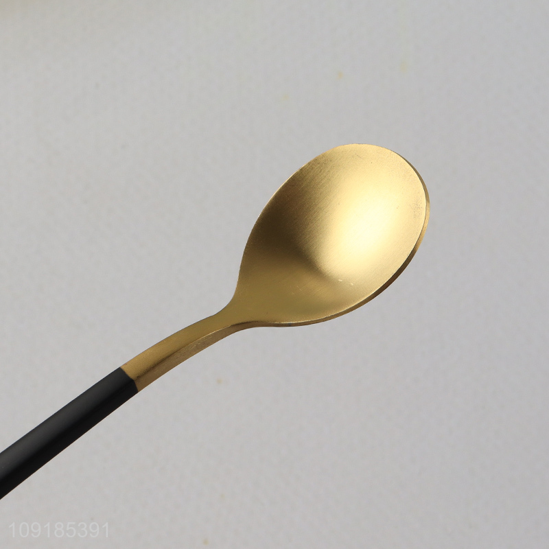 New arrival 6pcs stainless steel tableware spoon cutlery set for sale