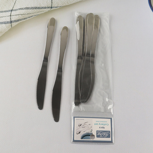 China supplier 6pcs stainless steel dinner knife tableware knife set
