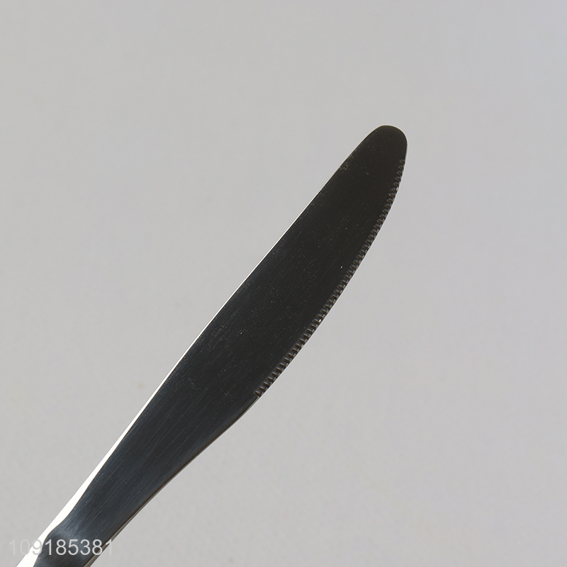 China supplier 6pcs stainless steel dinner knife tableware knife set