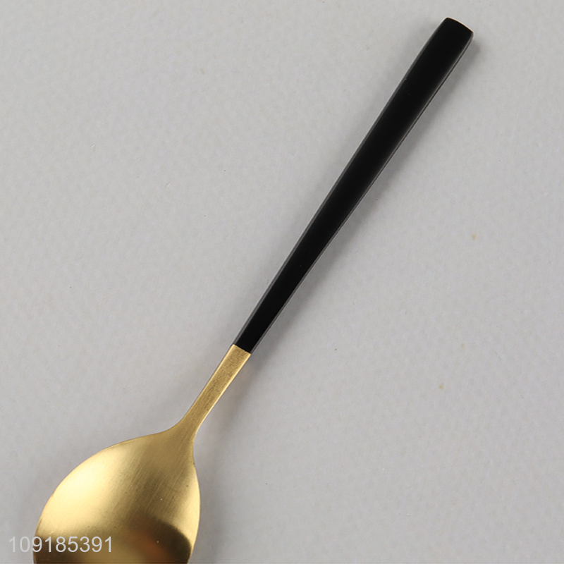 New arrival 6pcs stainless steel tableware spoon cutlery set for sale