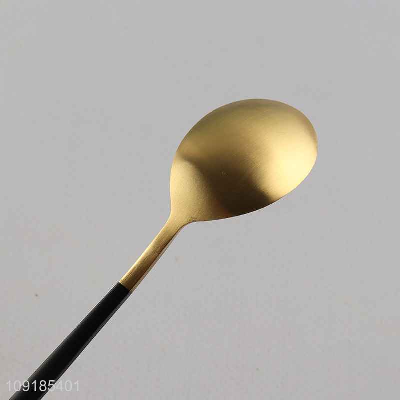 Top quality 6pcs reusable stainless steel cutlery set tableware spoon