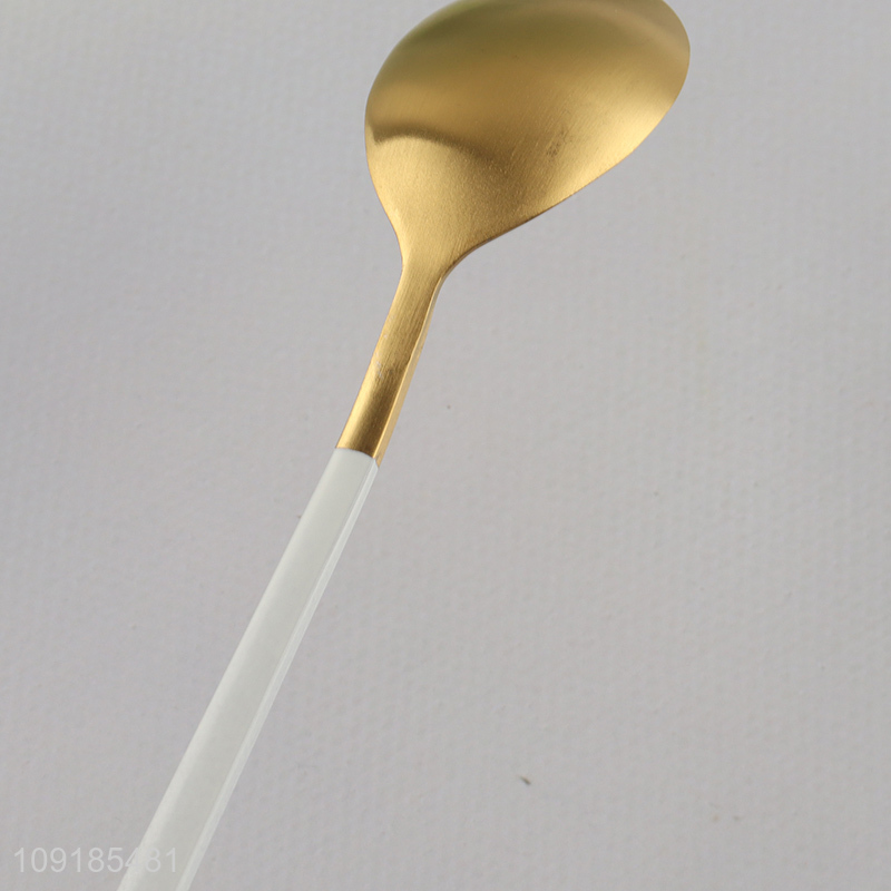 New product 6pcs stainless steel cutlery set tableware spoon set