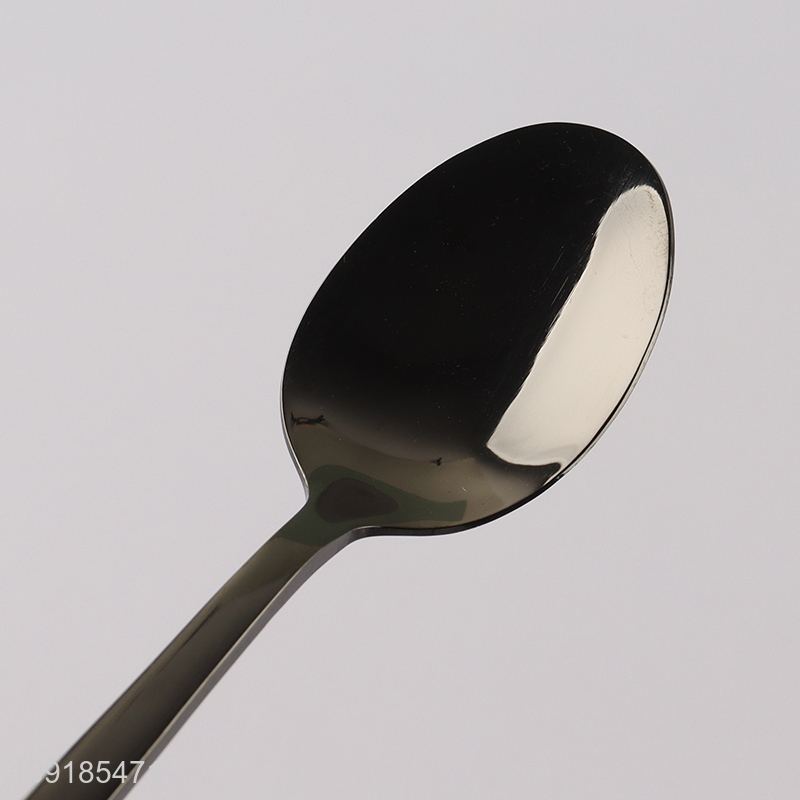 Low price 6pcs stainless steel tableware spoon cutlery set for sale