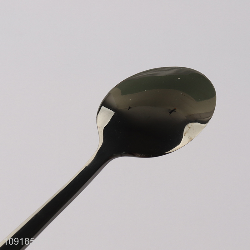 Low price 6pcs stainless steel tableware spoon cutlery set for sale