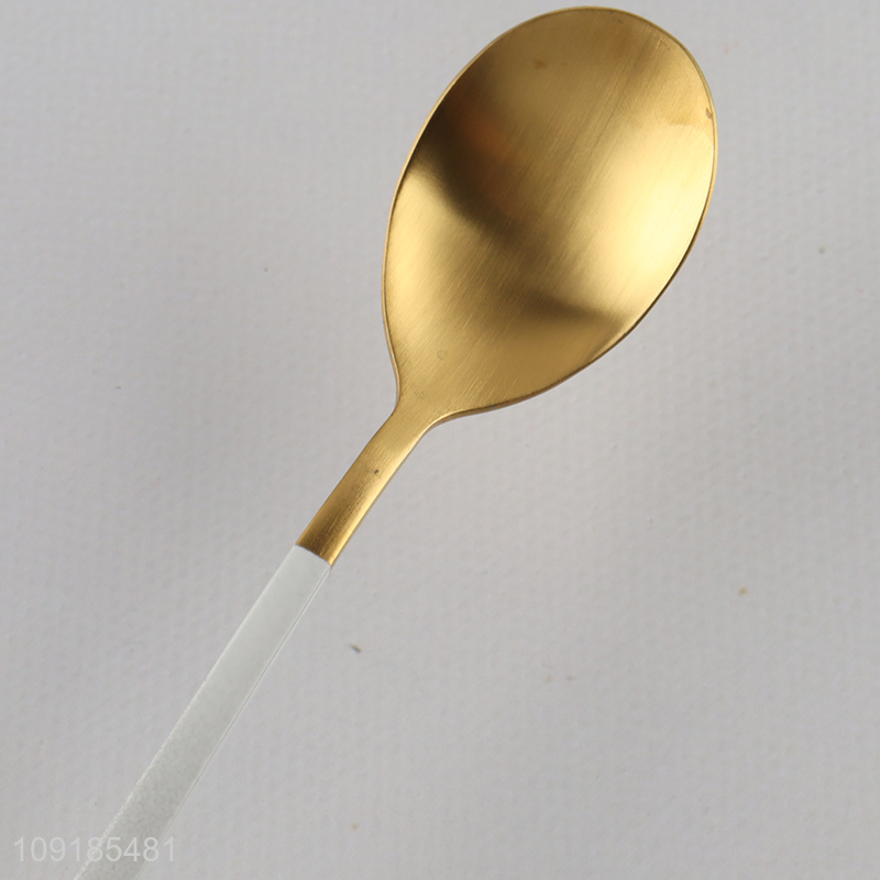 New product 6pcs stainless steel cutlery set tableware spoon set