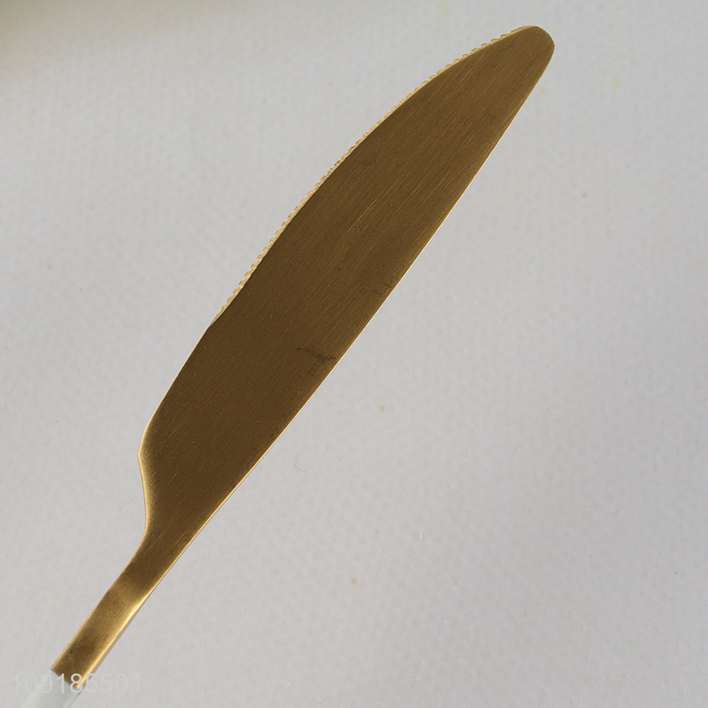 China wholesale 6pcs stainless steel dinner knife set cutlery set