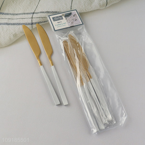 China wholesale 6pcs stainless steel dinner knife set cutlery set