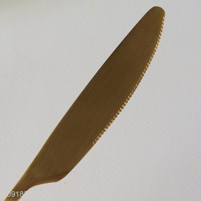 China wholesale 6pcs stainless steel dinner knife set cutlery set