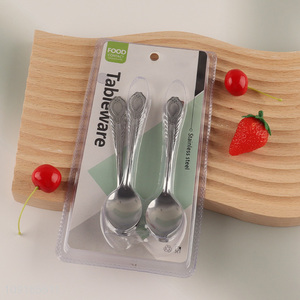 China factory 12pcs stainless steel tableware spoon set for household