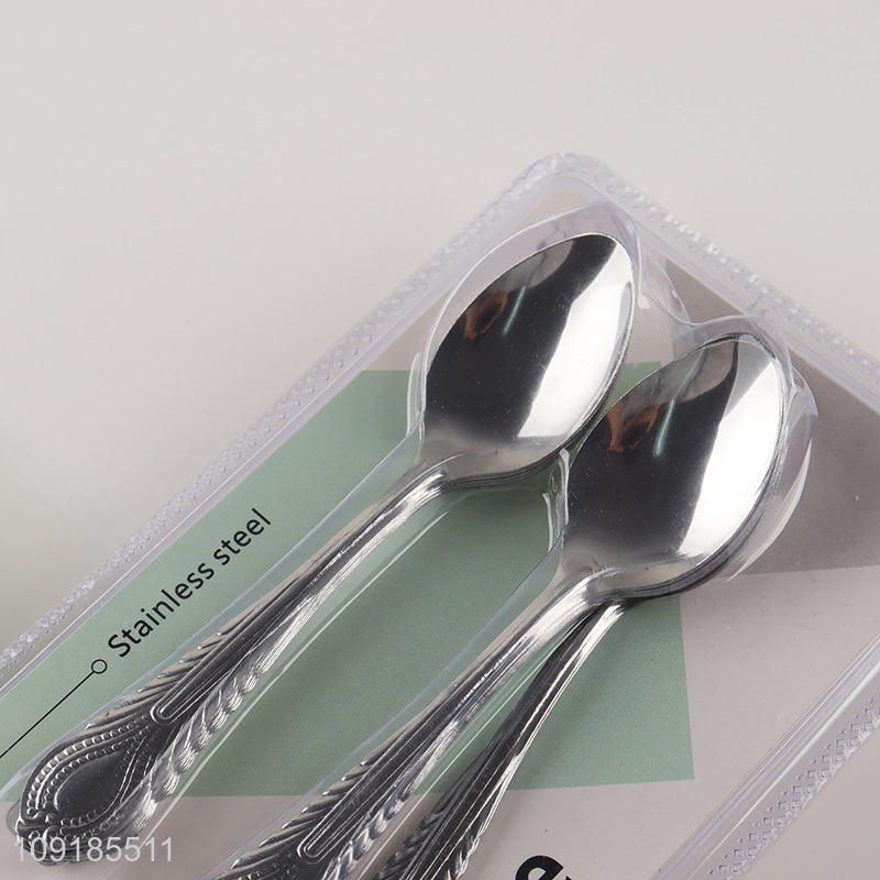China factory 12pcs stainless steel tableware spoon set for household