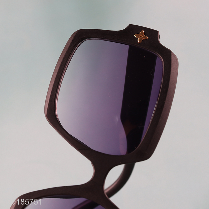 High quality rectangle plastic frame sunglasses polarized sunglasses