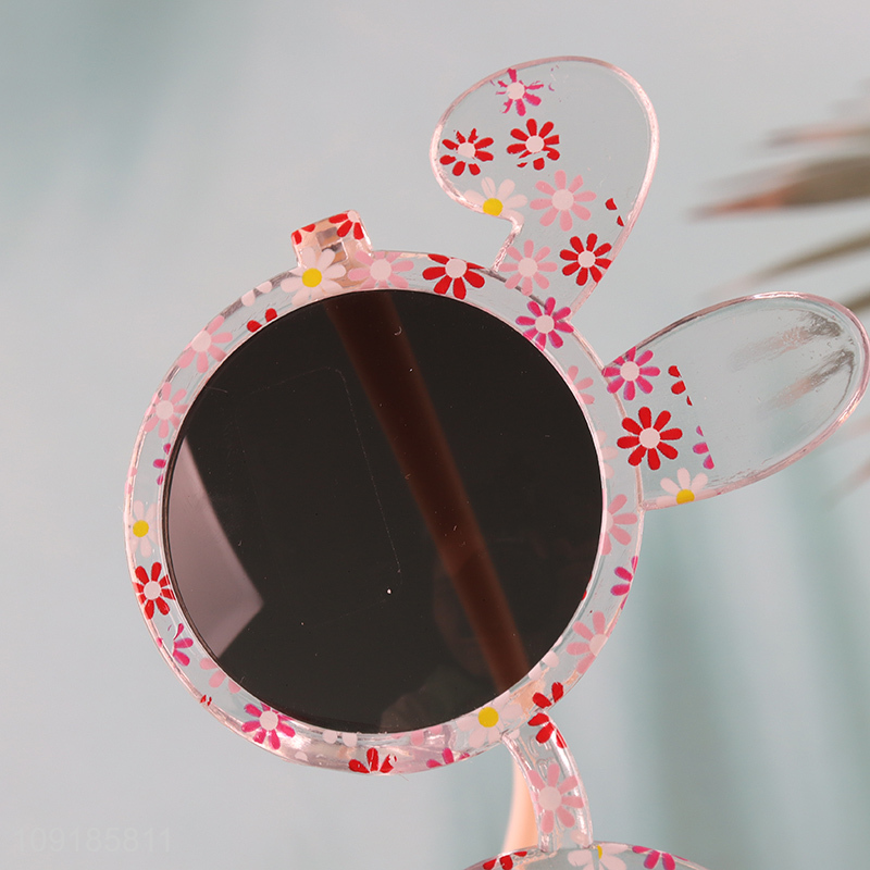 Low price cartoon rabbit plastic frame sunglasses polarized sunglasses